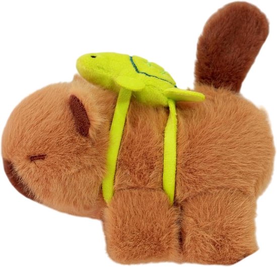 Armband met dierenoortjes - Knuffel polsband - Kinderspeelgoed - Zachte pluche vulling - 15 cm - Bruin