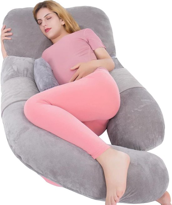 As AWESLING Lichaamskussen 152 cm - Borstvoeding, Moederschap en Zwangerschap - Grijs Pregnancy pillow van AWESLING