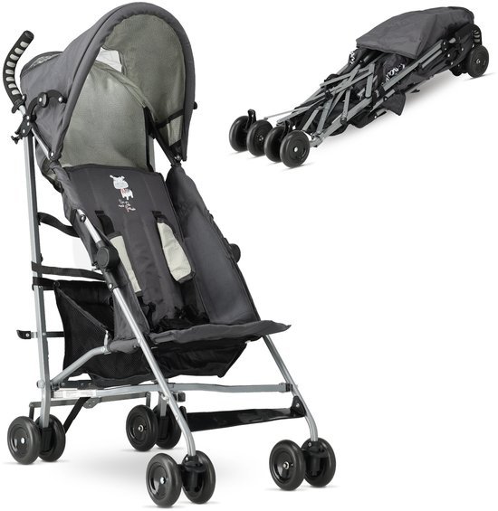Asalvo Buggy - Paraplu Buggy - Compact Inklapbaar - Grijs/Créme