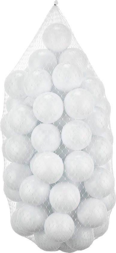 Asir - Ballen voor ballenbak (50 stuks) - Wit - 7 x 7 cm