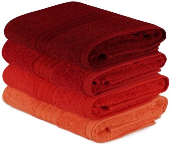 Asir Handdoekset (4 stuks) 100% KATOEN 500 gr/m Afmetingen: 50 x 90 cm (4 stuks) (met speciale doos) van Asir