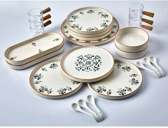 Asir - Ontbijtset (23 stuks) - Veelkleurig - 28 x 28 x 26