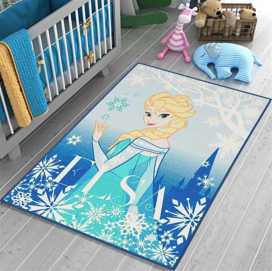 Associated Weavers Disney Frozen Elsa - Vloerkleed - 95 cmx133 cm - Multi van Associated Weavers