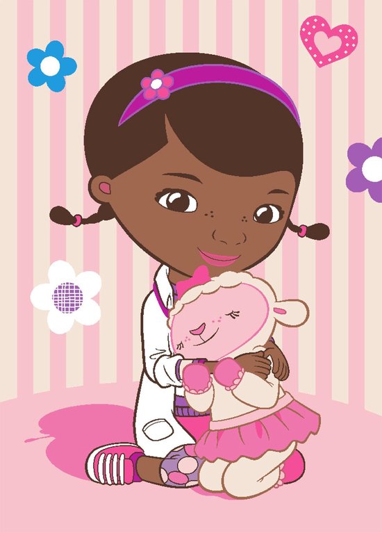 Associated Weavers Vloerkleed Tapijt Doc Mc Stuffins Doc and Lambie - 133x95cm van Associated Weavers