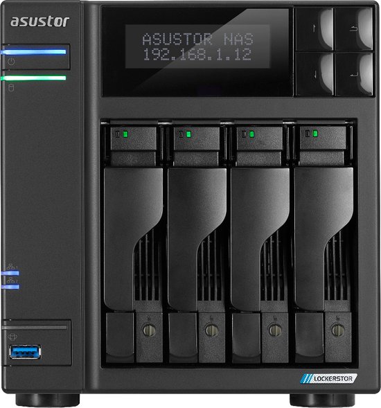 Asustor LOCKERSTOR 4 Gen2 (AS6704T) NAS Desktop Intel® Celeron® N N5105 4 GB DDR4 ADM Zwart van ASUS
