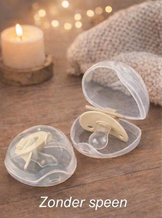@ Lu’s Today® – Basic Baby Essentials – Speenhouder - Speendoosje - Bewaardoosjes – Transparant – 2‑Pack – Hygiënische Opbergdoosjes voor Fopspenen