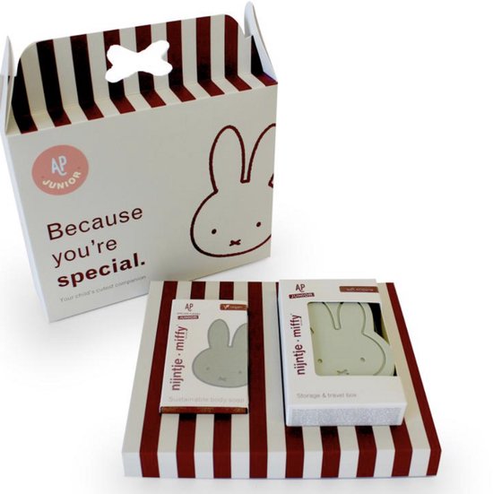 Atelier Pierre - Giftbox - Nijntje - Siliconen - Eucalyptus van Atelier Pierre
