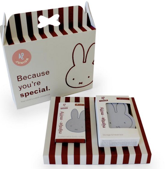 Atelier Pierre - Giftbox - Nijntje - Siliconen - Silver Blue van Merkloos