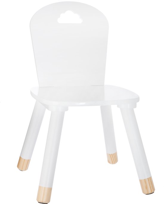 Atmosphera Kids Kinderstoel Wit - 50x30x30 cm van Atmosphera