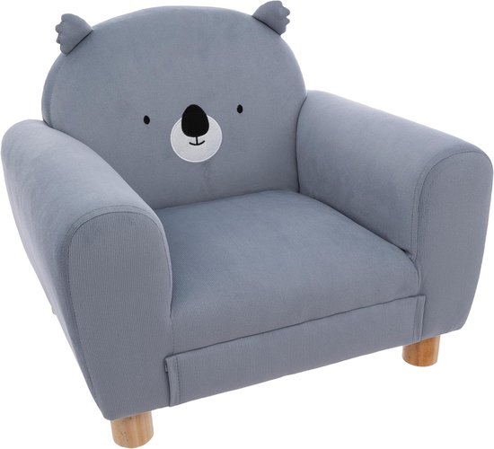 Atmosphera Kinderfauteuil Koala - Grijs - 51 x 42,5 cm