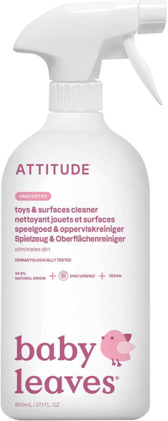 ATTITUDE - Baby Leaves Toy & Surface Cleaner Unscented (6x)