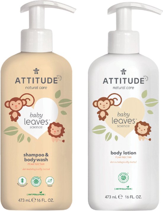 Attitude Cadeauset Baby Pear Bad & Body van Attitude