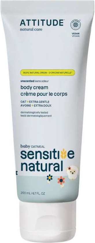 Attitude - Soothing Deep Moisturizing Oatmeal 2% Cream - 200ml van Merkloos