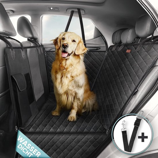 Auto-achterbankhoes voor honden, waterdicht en met zijbescherming van Tonzaavel