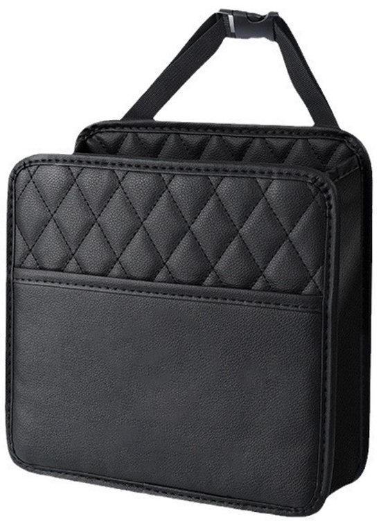 Auto achterbankorganizer - Auto organizer - Hangende autostoelorganizer - Geschikt voor kinderen en volwassenen - 25,5*25*9 cm - Zwart van Merkloos