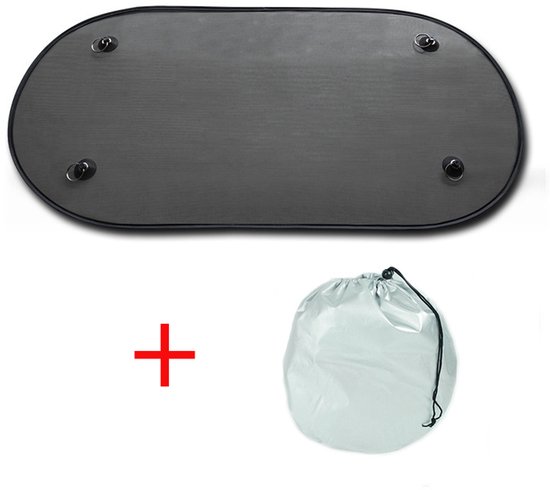 Auto Achterruit Zonneklep - Auto Baby Zonneklep - met 4 Sterke Zuignappen - Privacy Window - Mesh Achterruit Zonneklep - 100x50 cm - Kinderen en Huisdieren UV-Bescherming Achterruit van Merkloos