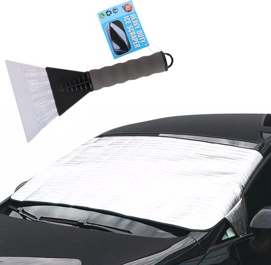 Auto anti bevriezing/vorst deken - 70x140 cm - incl. ijskrabber - 13cm van Carpoint