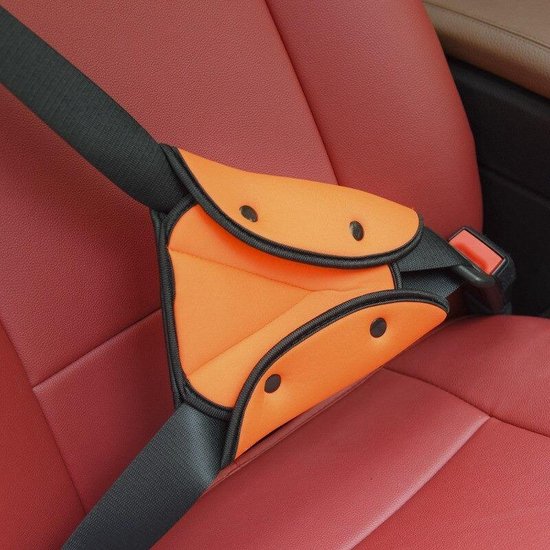 Auto gordel beschermer - Gordelhoes - Autogordel bescherming - Gordelbeschermer - Nekbeschermer kind - Gordelbeschermhoes - Oranje van Merkloos