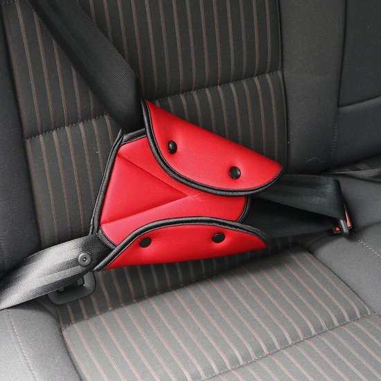 Auto gordel beschermer - Gordelhoes - Autogordel bescherming - Gordelbeschermer - Nekbeschermer kind - Gordelbeschermhoes - Rood van Aumondo