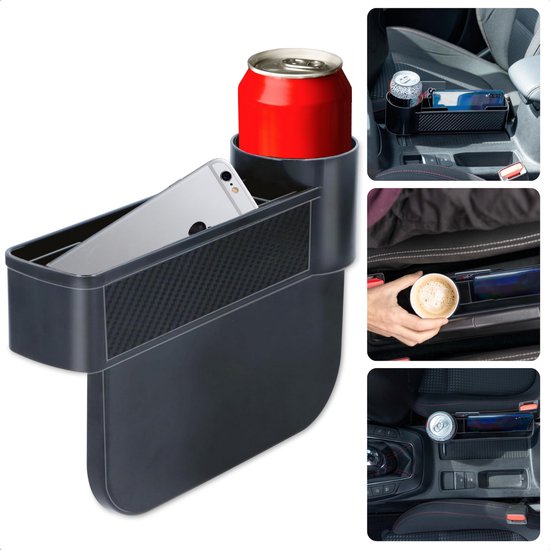 Auto Organizer - Autostoel Organizer - Handige Opbergvakjes - Voor Autostoel - Met Cupholder - Bekerhouder voor Auto - Multifunctioneel - Inclusief EBOOK van Merkloos