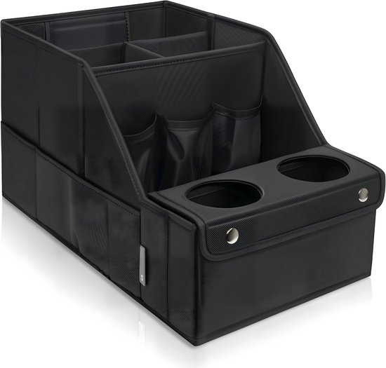 Auto Organizer - Gereedschapstas - Auto organizer Autostoel - Auto Organiser Kofferbak - Autotas - Auto Opbergtas - Meerdere Mesh Zakken - Zwart