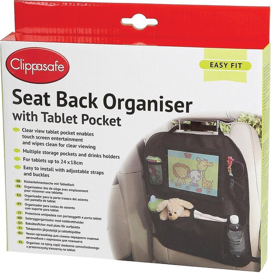 Auto organizer met tablethouder - Autostoel organiser met tabletvak van Osmani