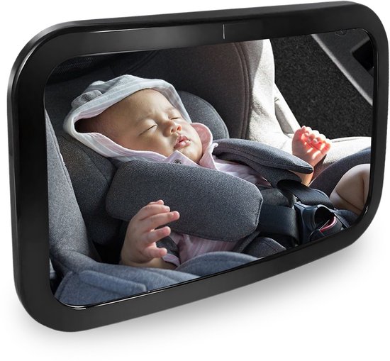 auto spiegel baby - babyspiegel - autospiegel baby - 360° - verstelbare hoofdsteun autostoel - achteruitkijk spiegel van Merkloos