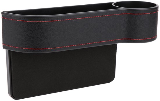 Auto stoel naad opbergdoos organizer - multifunctioneel ontwerp - zwart, geschikt voor voorpassagiersstoel - autointerieur accessoire voor bestuurders en passagiers van Merkloos