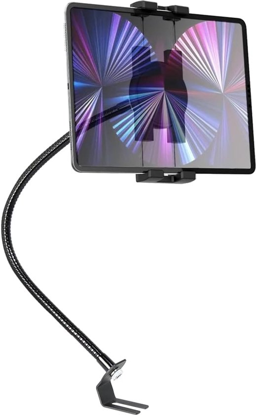 Auto Stoel Rail Tablet Houder, Vrachtwagen Tablethouder - Car Seat Rail Tablet Holder mit Zwanenhals Metalen Arm, voor iPad Pro Air Mini, iPhone, Galaxy Tab, Lenovo, Telefoon, 4-13"