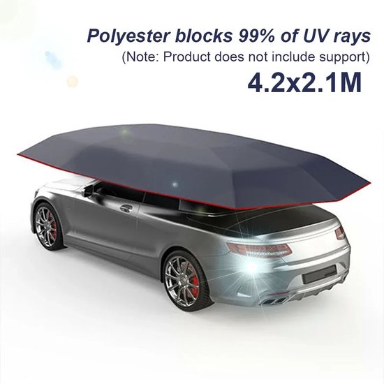 Auto Zeildoek - Auto Zonne Bescherming Thermische Isolatie Carport Duurzame Zeildoek Auto Zonnescherm Zeildoek Dekzeil Luifel Cover UV Super Bescherming Auto Zonnescherm Luifel van Kuoser