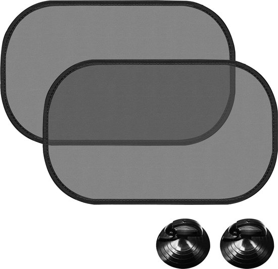 Auto zijruit baby zonwering met zuignap - UV vermindering en verblinding - Universele zonneklep voor kinderen - Raambescherming - Verduistering - Personenauto's Zonwering auto van Dooky