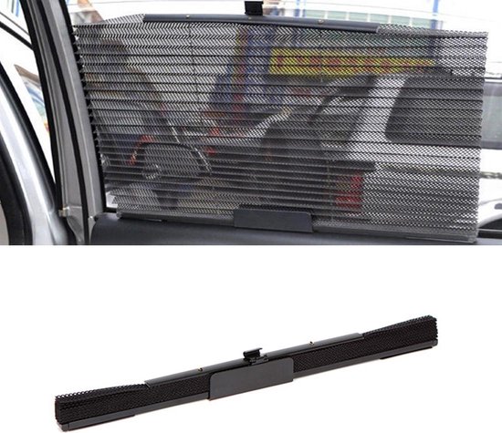 Auto Zonnescherm Auto Zonneklep Auto Zonnescherm Autoruit Zuignap Autogordijn Auto Styling Covers Zonnescherm, Afmetingen: 46 x 60cm (Zwart) van WINOMO
