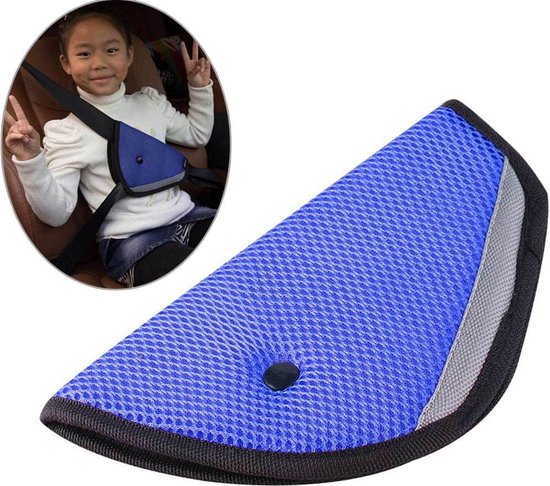 Autogordel Beschermer - Blauw - Gordelhoes Kinderen - Autogordel Beschermers Kind - Gordelbeschermer auto van Kidshoekje
