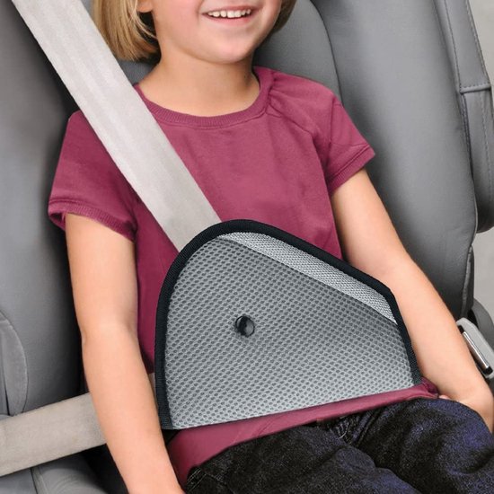 Autogordel Beschermer - Grijs - Gordelhoes Kinderen - Autogordel Beschermers Kind - Gordelbeschermer auto van Ukje