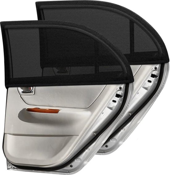 Autoraam Shades voor baby 2 Pack - Zonnescherm Auto Baby Kids Volwassenen Huisdier - Grote Size Mesh Covers Achterzijde - Zonneschermen SUV MPV - Blok UV-stralen privacybescherming - Zonnescherm van DIZA100.