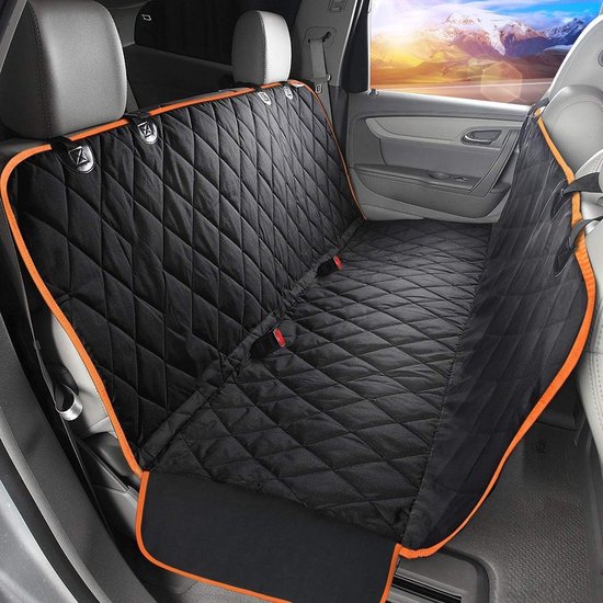 Autostoel Cover Achterbank - Waterdichte Hond en Kat Beschermhoes - Reis Hangmat met Veiligheidsgordel & Opbergzak - UK Auto Achterbank Protector van Nindu©