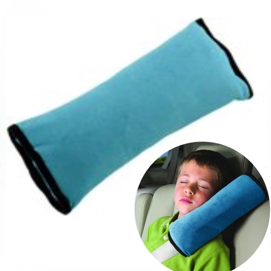 Autostoel Hoofdsteun - Auto Veiligheid Riemen - Beschermen Auto Gordel - Pluche Kussen Schouder - Kussens Cover Voor Kinderen - LOUZIR van Merkloos