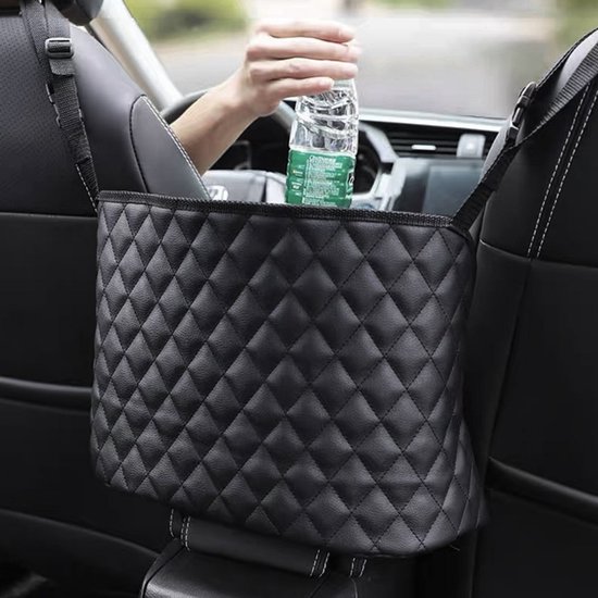 Autostoel lederen mesh zakken - opbergzakken - auto interieur hangende type - opbergdozen - auto mesh opbergers