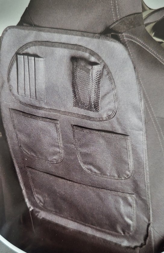 Autostoel organizer zwart - car organiser universeel van HEMA