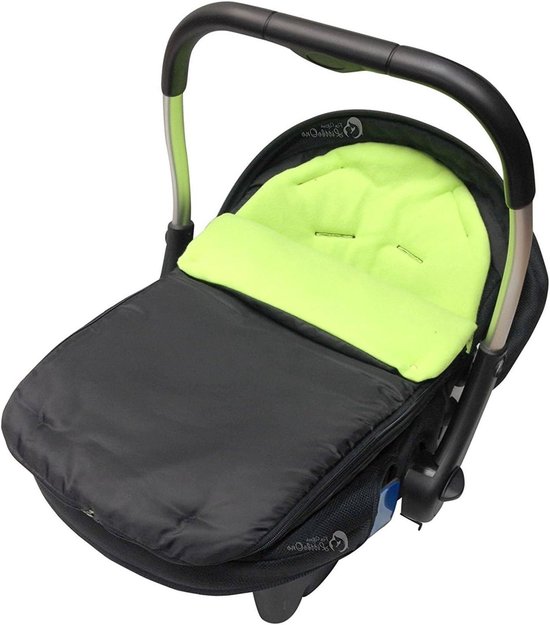 Autostoel Voetenzak - Baby deken - Warmte baby - Zacht gevoerd fleece - 43 x 16 x 145 cm - Grijs