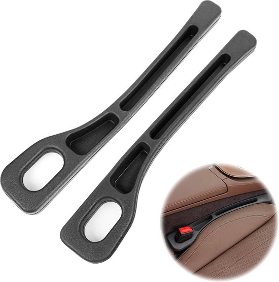 Autostoel Vuller Organizer - Gap Filler - 2 Stuks - Gleuf Opvuller - Auto Accessoires - Geschikt voor meeste voertuigen - voor het opbergen van telefoon, sleutel, portemonnee van Merkloos