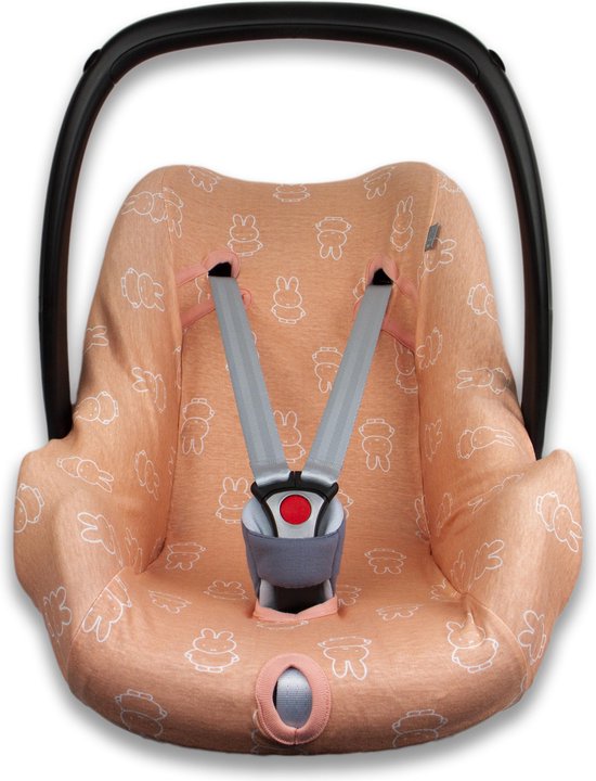 Autostoelhoes 0+ - Interlock - Nijntje - Smile - Dark Peach - Briljant Baby van Briljant Baby