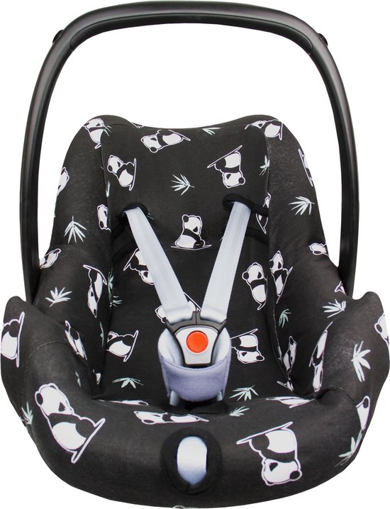 Autostoelhoes 0+ - Interlock - Shy Panda - Black - Briljant Baby van Briljant Baby