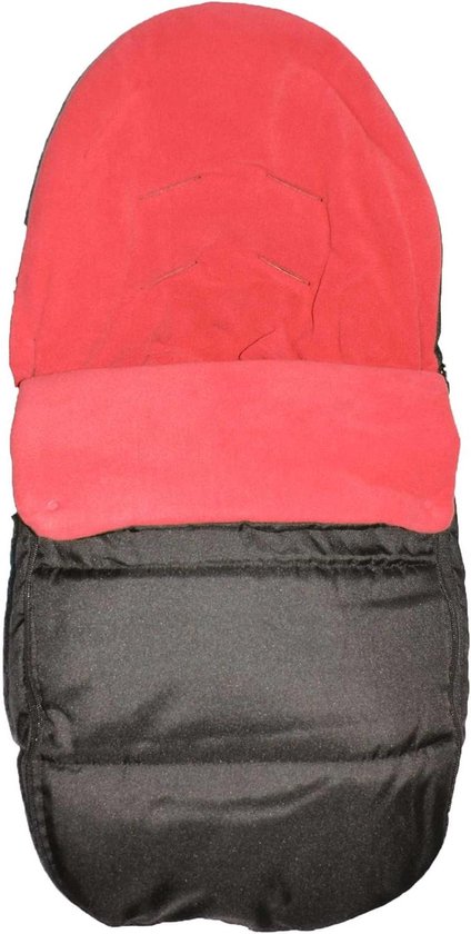 Autostoelhoes - Voetenzak baby - Baby vervoeren - Ritsbare voetenzak - 43 x 34 x 9 cm - Rood