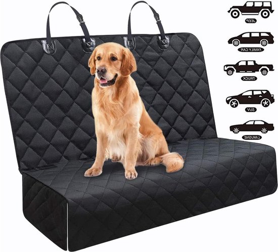 Autostoelhoes voor hond - waterdicht en krasbestendig - hondenhangmat met zitankers - gemakkelijk schoon te maken - past op alle auto's - vrachtwagen-SUV-JEEP - 137 x 1245 van Huisdierplezier
