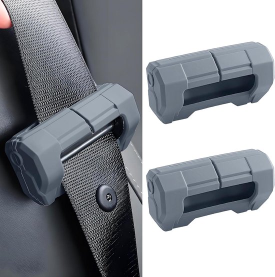 Autoveiligheidsgordelclips - krasbestendige siliconen veiligheidsgordelgespen voor autoaccessoires van Merkloos