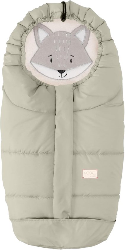 Autozitje Voetenzak - Baby reisdeken - Veilig transport - Koudebestendig tot -10 - Tot 80 cm - Pistache