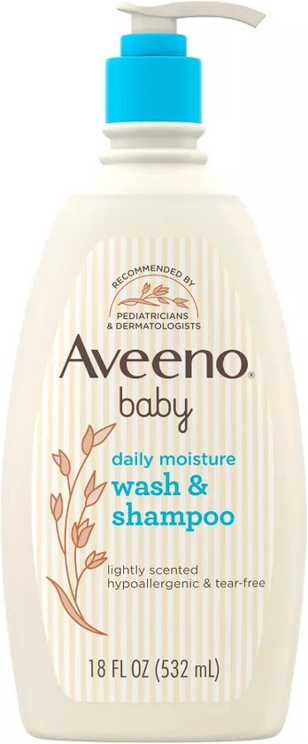 Aveeno Baby Daily Moisture Gentle Body Bath Wash & Shampoo - Lightly Scented - Babyhuidverzorging van Aveeno
