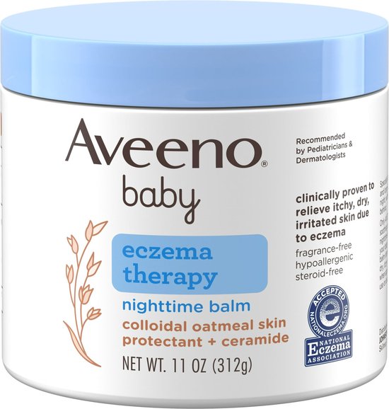 Aveeno Baby Eczema Therapy Nighttime Body Balm, Hypoallergenic - 312g van Aveeno
