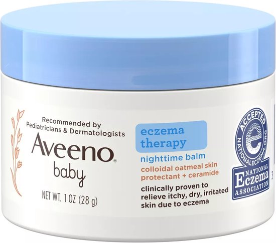 Aveeno, Baby, Nachtbalsem, Geurvrij, (28g) van Aveeno